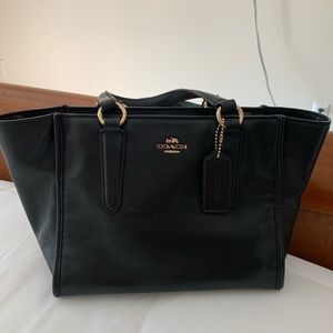 Coach Legacy Mini Black bag with gold hardware